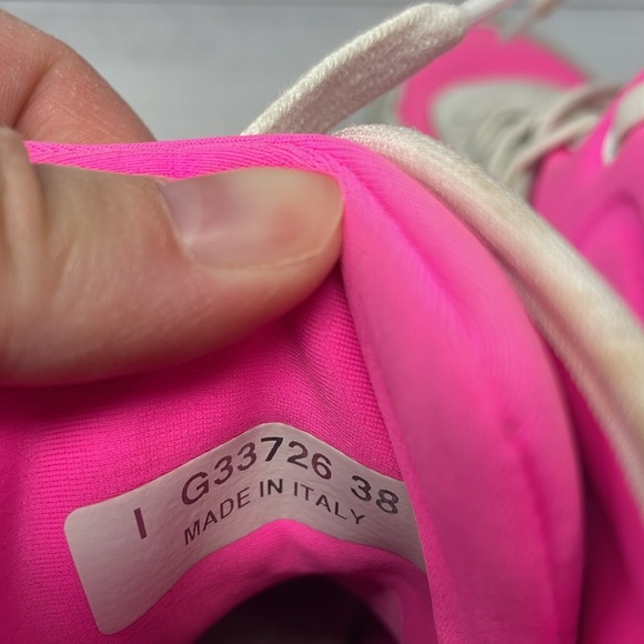 Chanel Suede High Top Sneakers in Pink G33726 38 S52 - Picture 7 of 14